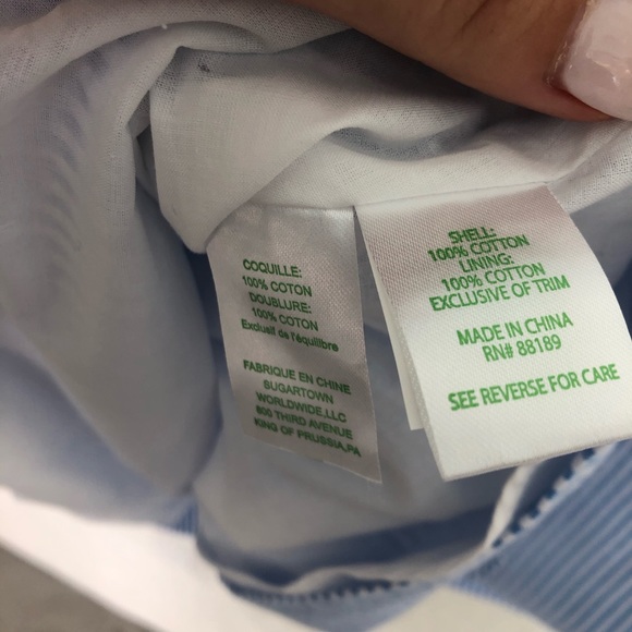 Lilly Pulitzer Tessa Dress Coastal Seersucker Blue - Picture 9 of 9